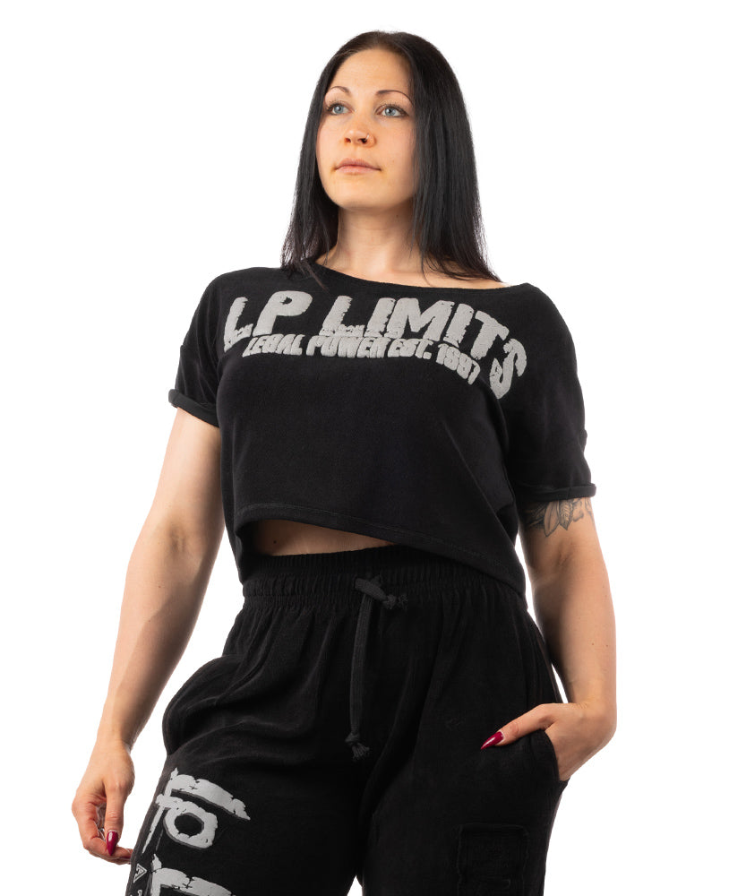 Crop Top LP Girls Stonewashed Towelling