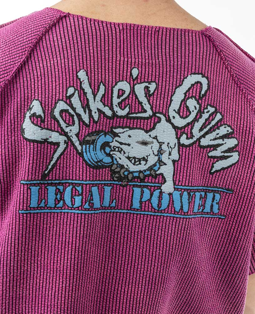 Rag Top Spikes Magenta Stonewashed Boston