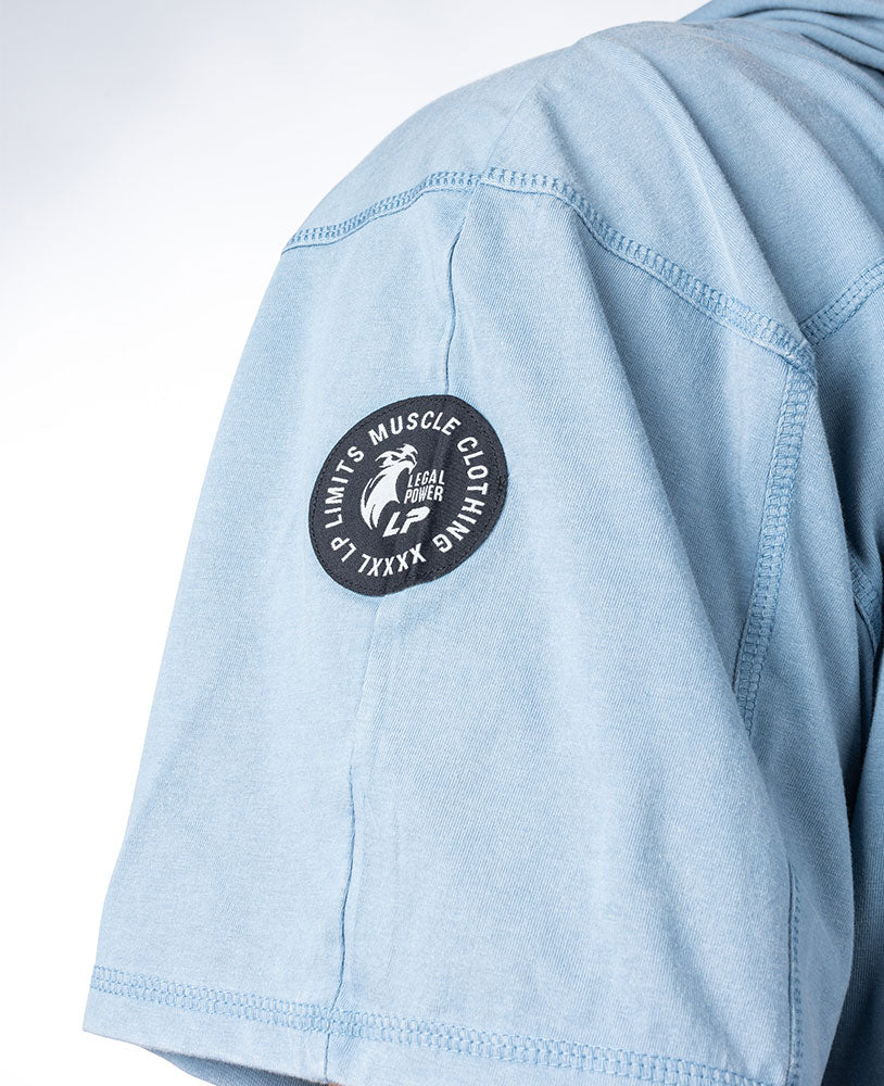 Rag Top Eagle Hoodie Stonewashed Pique Jersey - Legal Power