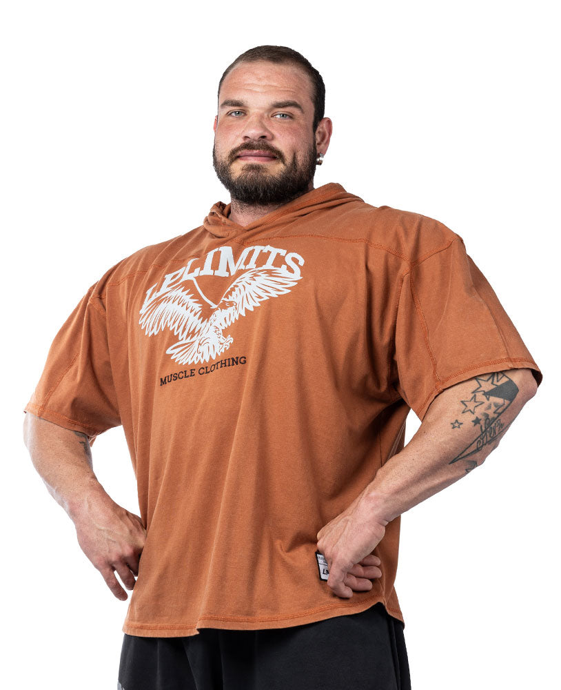 Rag Top Eagle Hoodie Stonewashed Pique Jersey - Legal Power