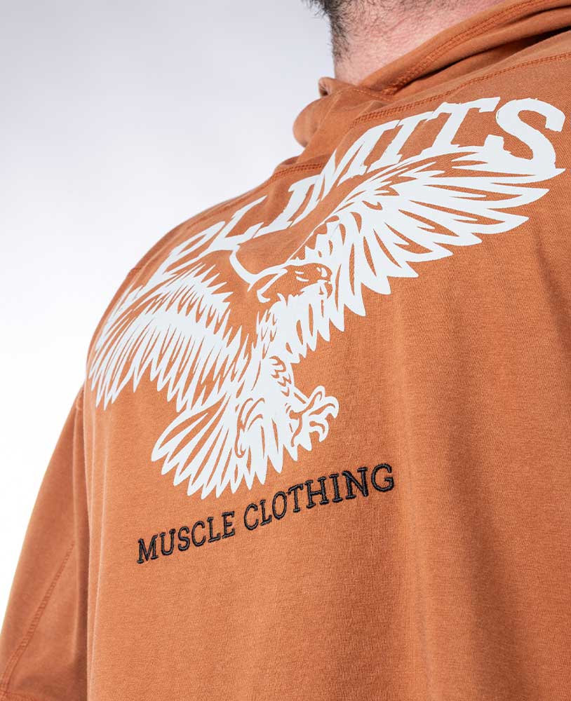 Rag Top Eagle Hoodie Stonewashed Pique Jersey - Legal Power