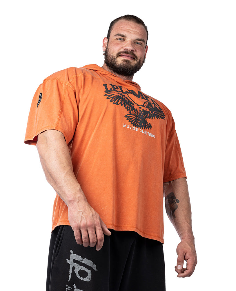 Rag Top Eagle Hoodie Stonewashed Pique Jersey - Legal Power