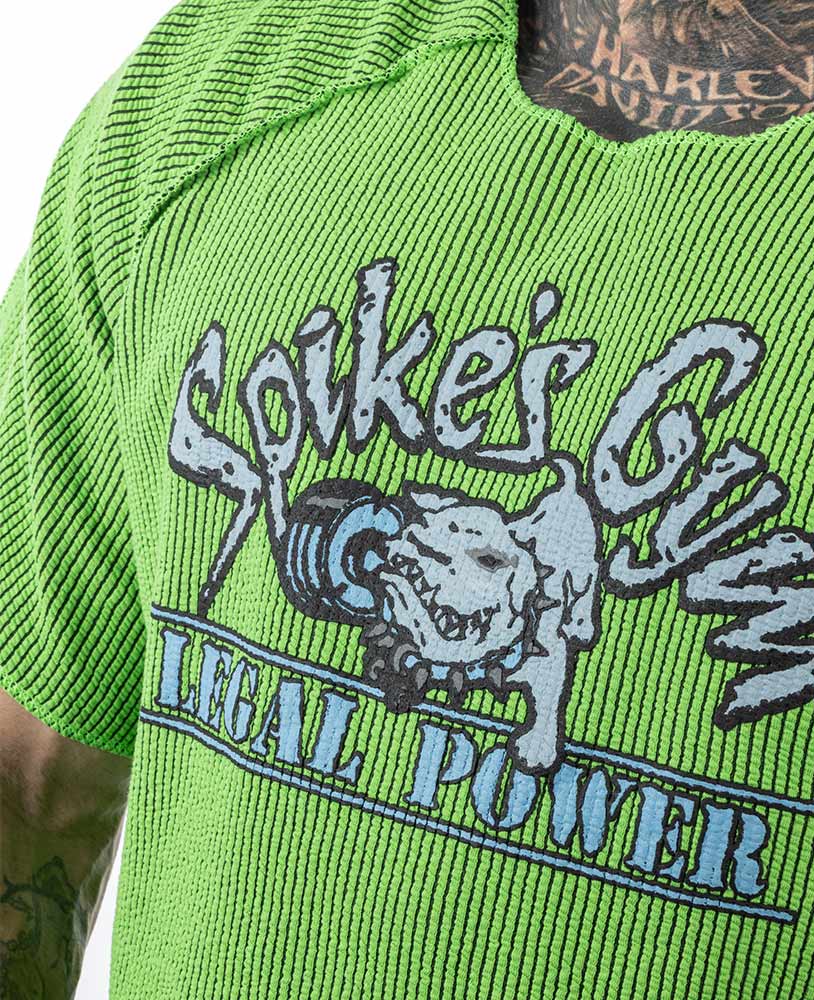 Neon Raglan Rag Top Oldschool Spikes Boston