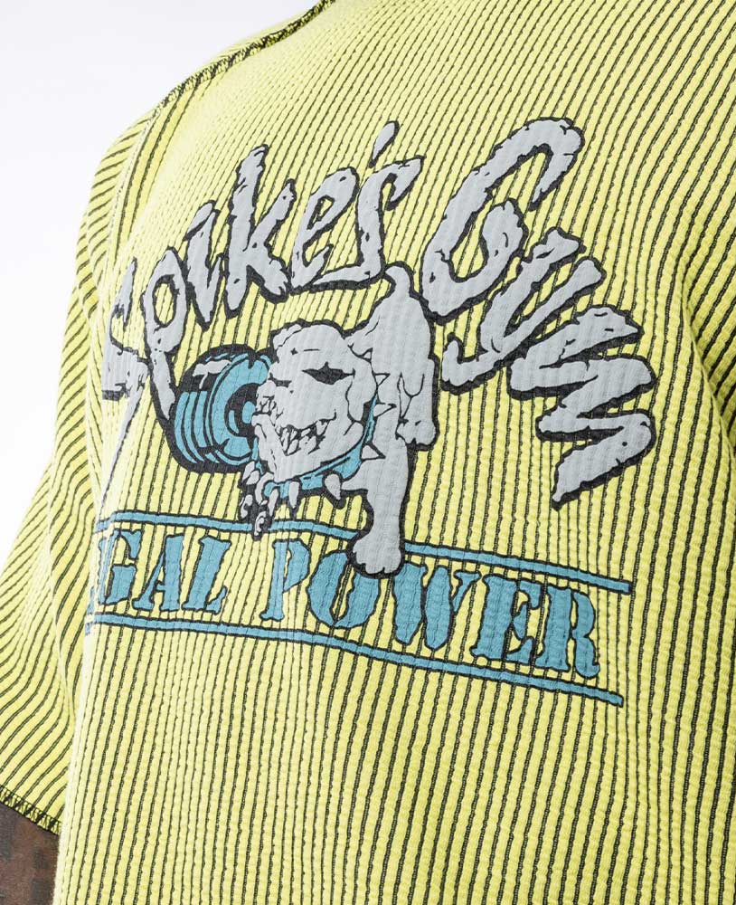 Neon Raglan Rag Top Oldschool Spikes Boston