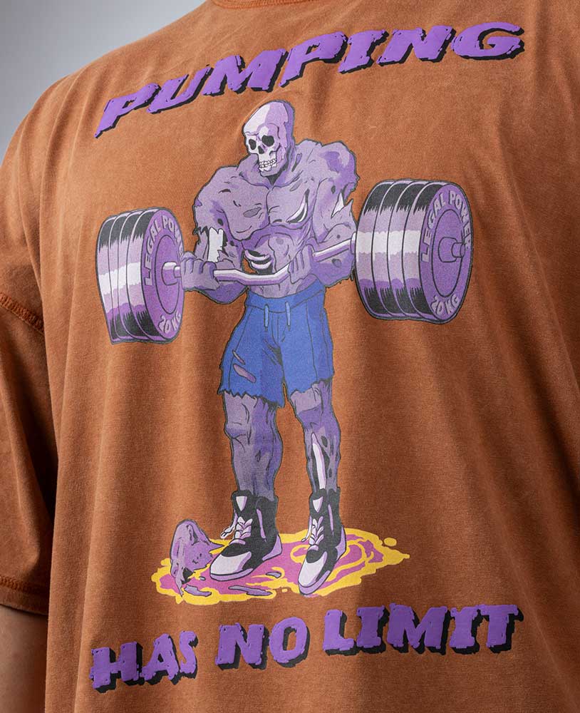 Rag Top Zombie Body Man Stonewashed Pique Jersey - Legal Power
