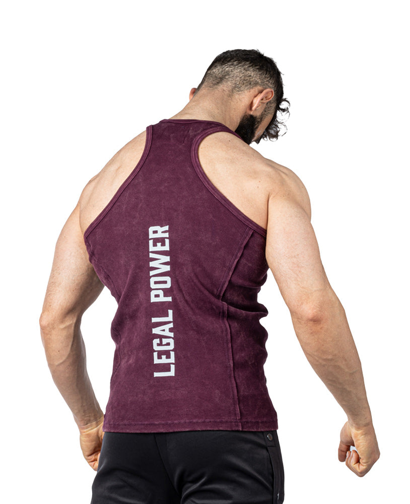 Tanktop Eagle LP Stonewashed Ribbed - Legal Power