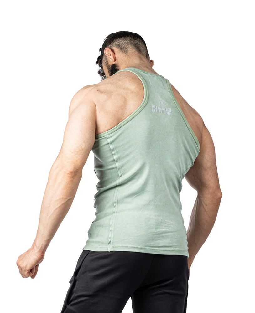 Tanktop Pumping has no Limit Stonewashed Ribbed - Legal Power