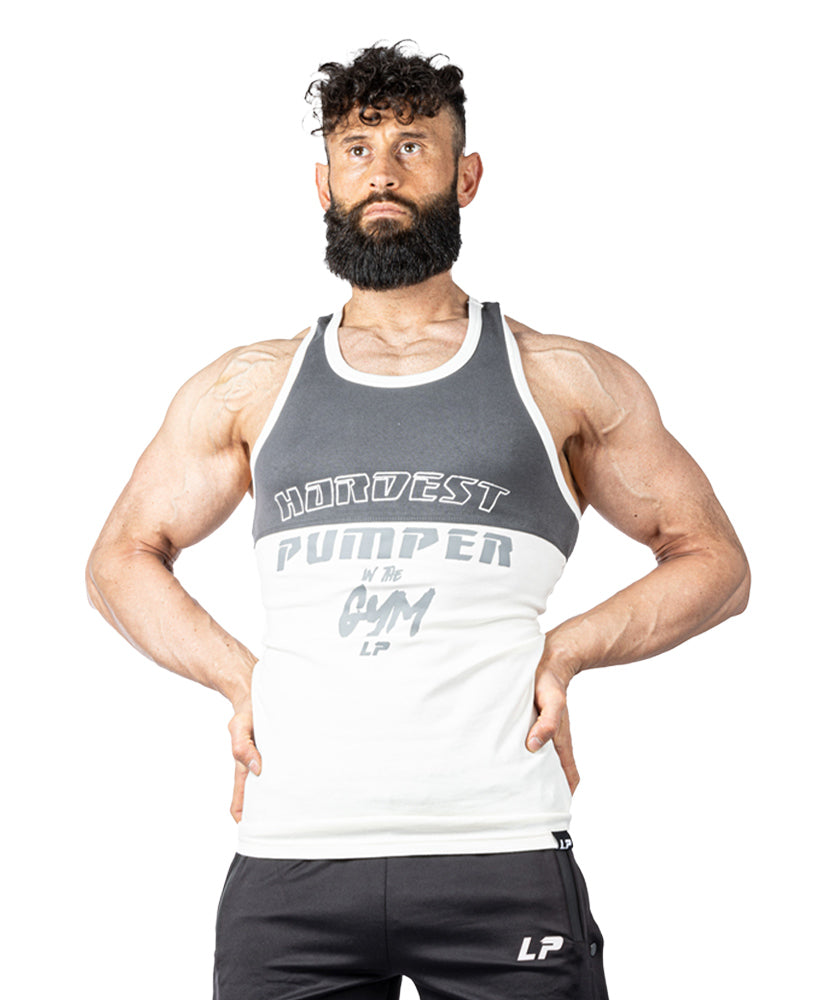 Tanktop Split Hardest Pumper in the Gym Stonewashed Ribbed - Legal Power