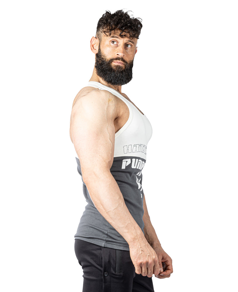 Tanktop Split Hardest Pumper in the Gym Stonewashed Ribbed - Legal Power