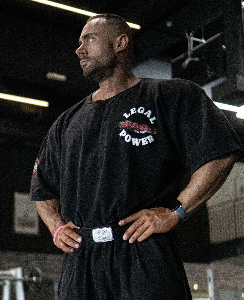 Rag Top Bodybuilding Stonewashed Jersey Pique