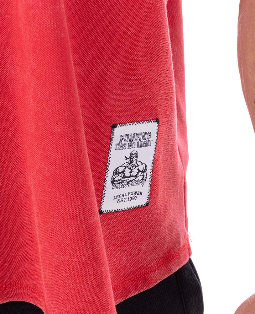 Rag Top Bodybuilding Stonewashed Jersey Pique