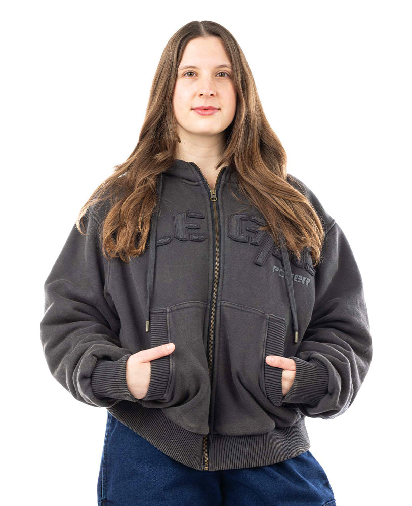 Heavy Zip Hoodie Devils 2.0 Stonewashed Ottomix Fleece