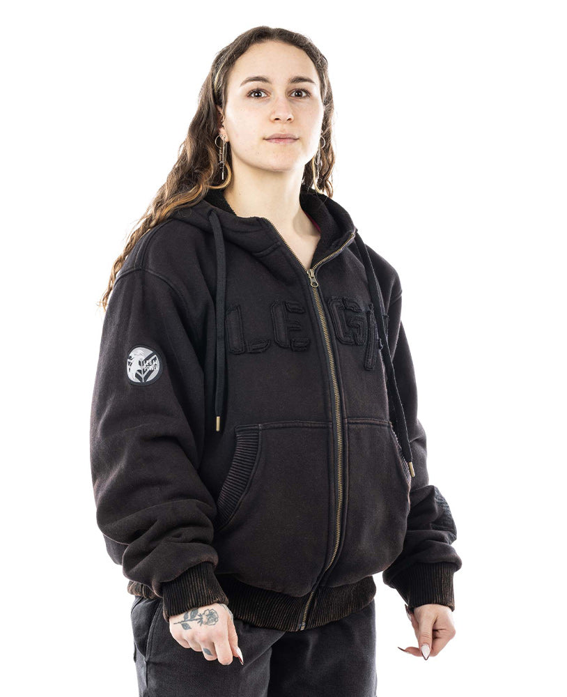 Heavy Zip Hoodie Devils 2.0 Stonewashed Ottomix Fleece