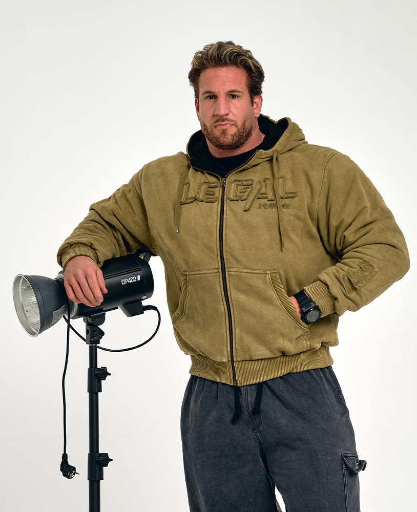 Heavy Zip Hoodie Devils Stonewashed Ottomix Fleece