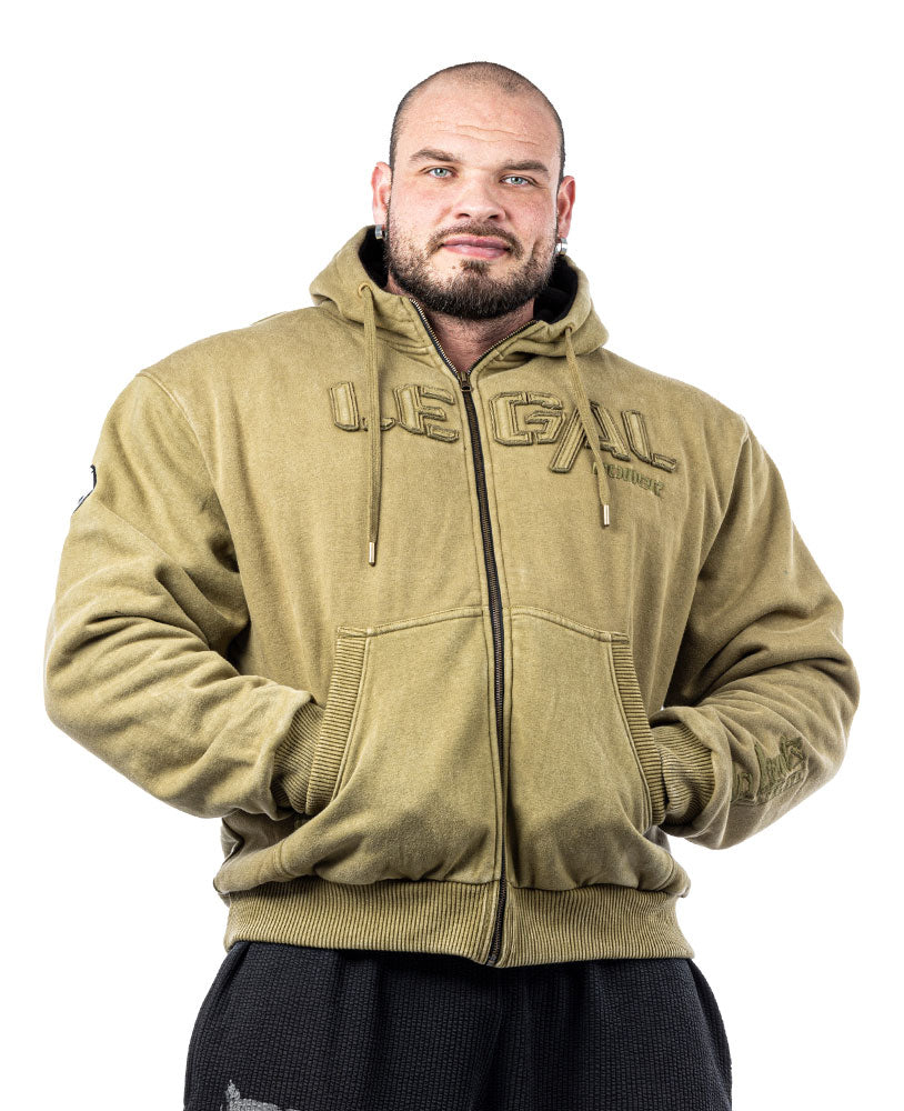 Heavy Zip Hoodie Devils 2.0 Stonewashed Ottomix Fleece - Legal Power