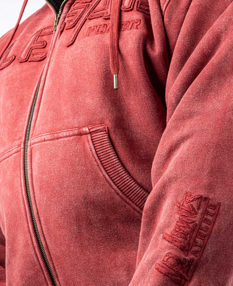 Heavy Zip Hoodie Devils 2.0 Stonewashed Ottomix Fleece - Legal Power