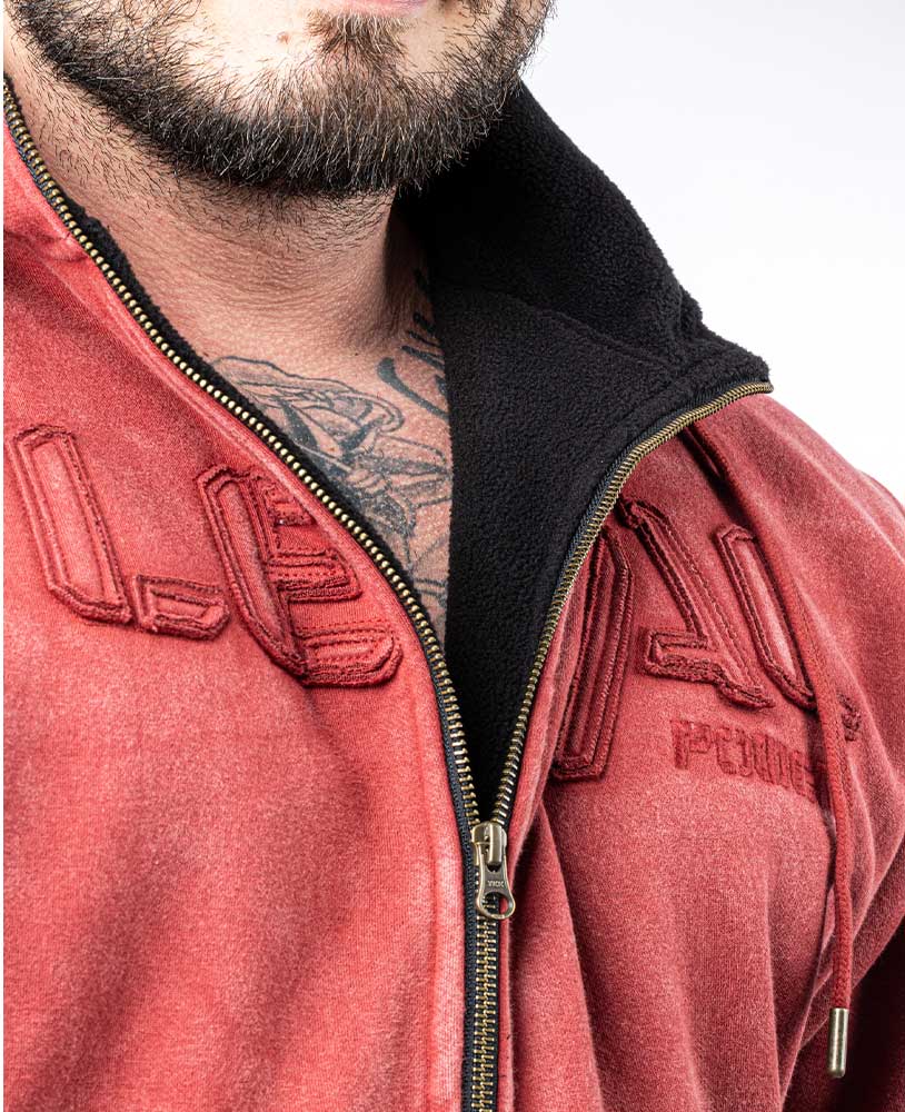 Heavy Zip Hoodie Devils 2.0 Stonewashed Ottomix Fleece - Legal Power