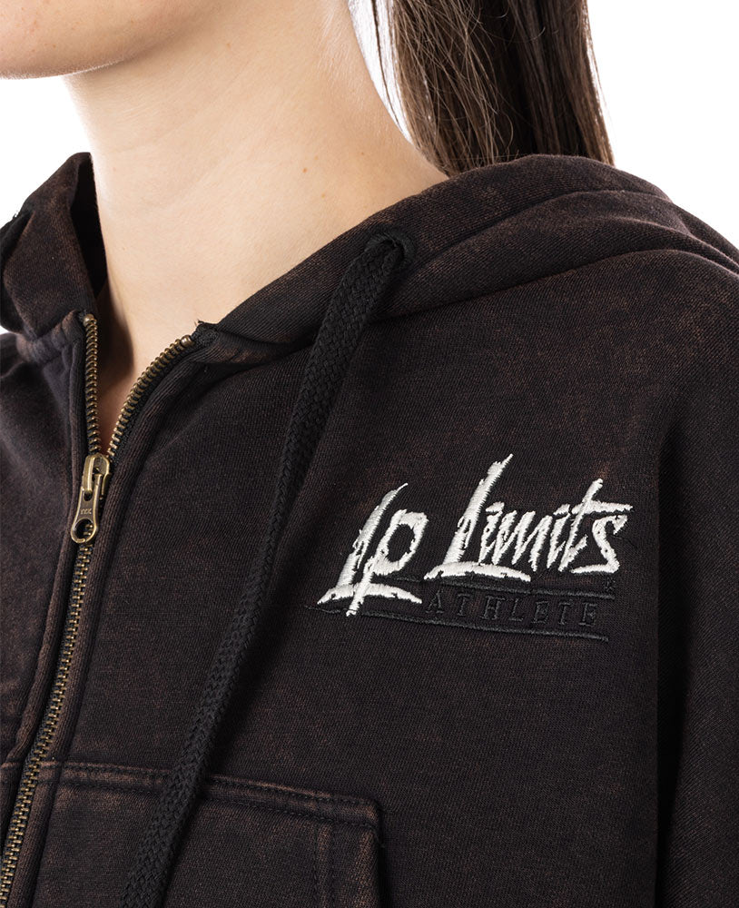Crop Top Zip Hoodie LpLimits Stonewashed Ottomix