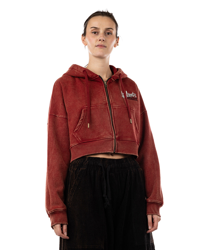 Crop Top Zip Hoodie LpLimits Stonewashed Ottomix