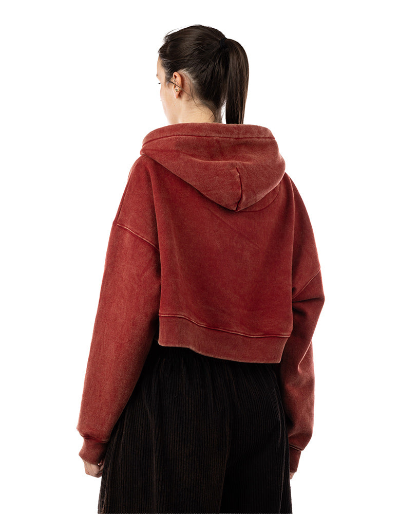 Crop Top Zip Hoodie LpLimits Stonewashed Ottomix