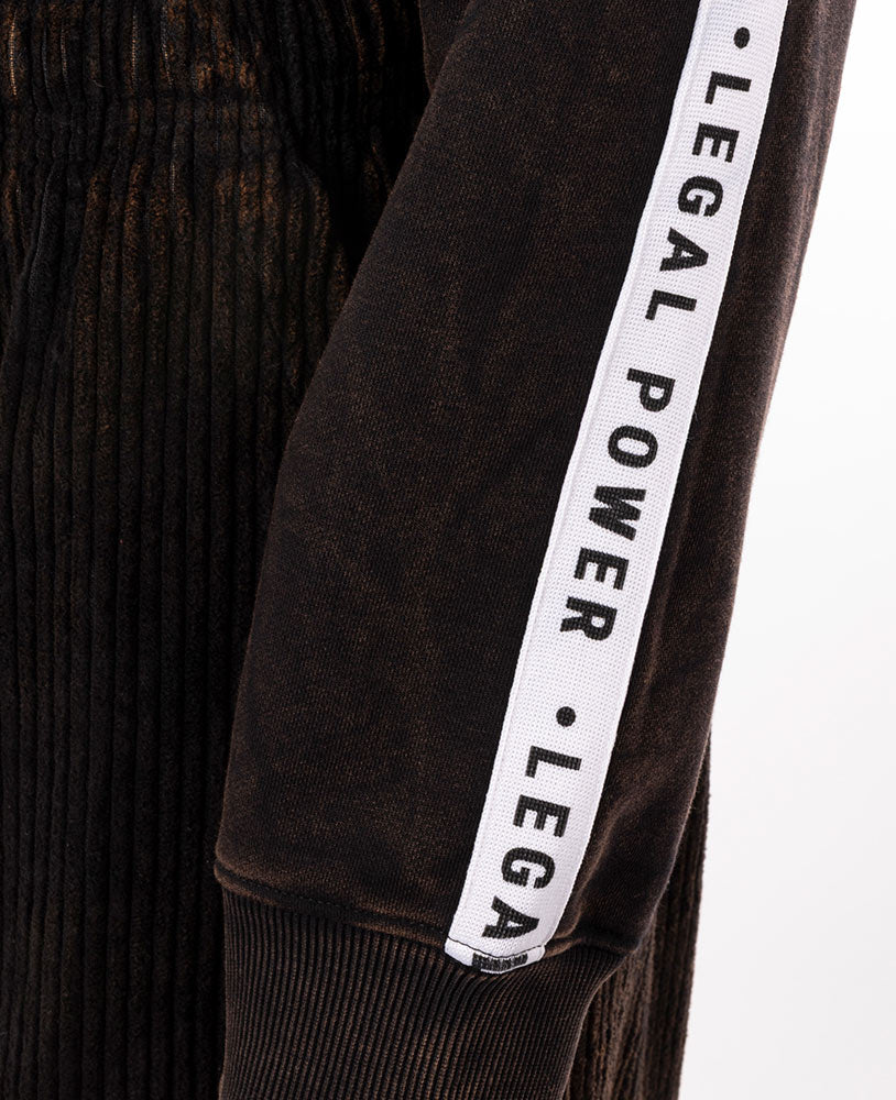 Crop Top Hoodie Tape Stonewashed Ottomix