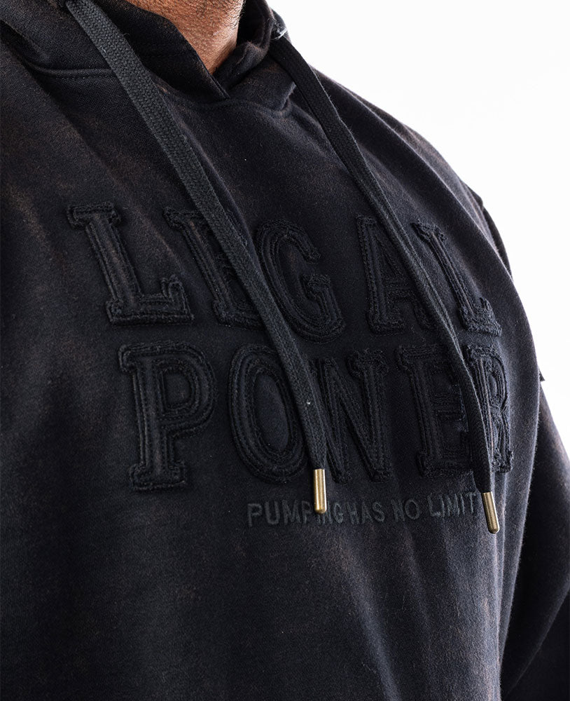 Hoodie Legal Power Stonewashed brushed inside Ottomix