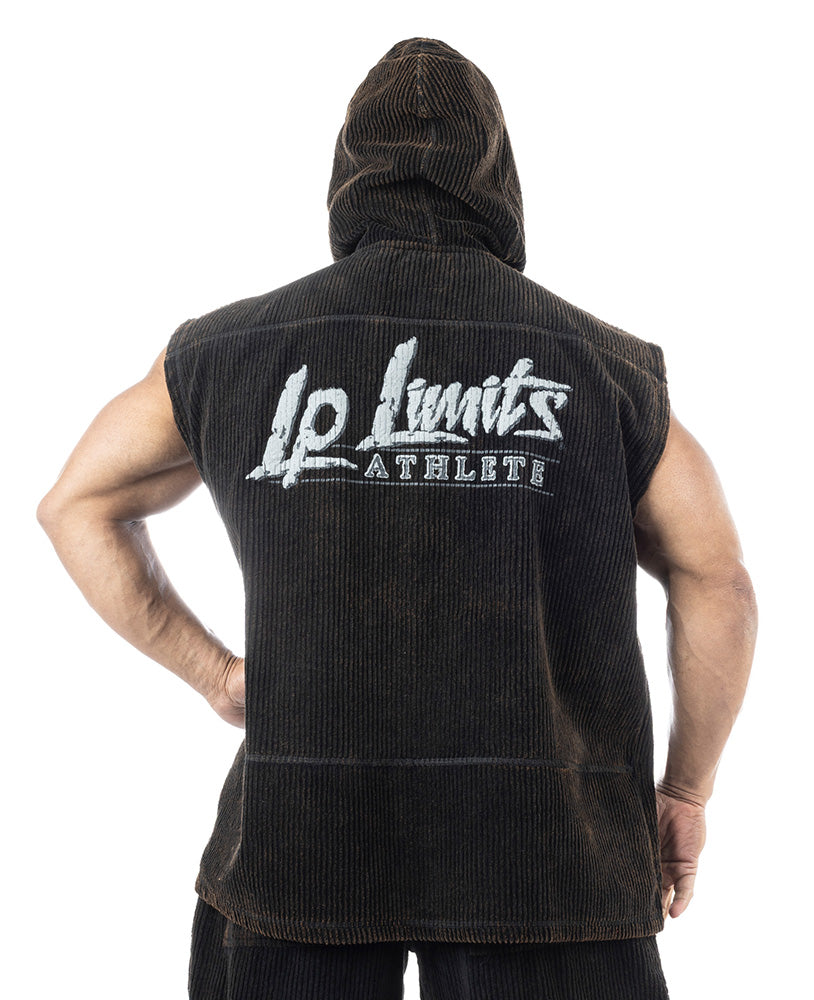 Sleeveless Oldschool Hoodie LpLimits Cord