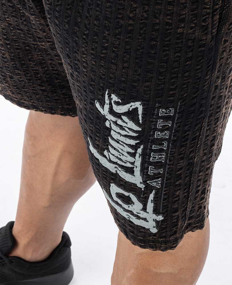 Short Lplimits en seersucker délavé