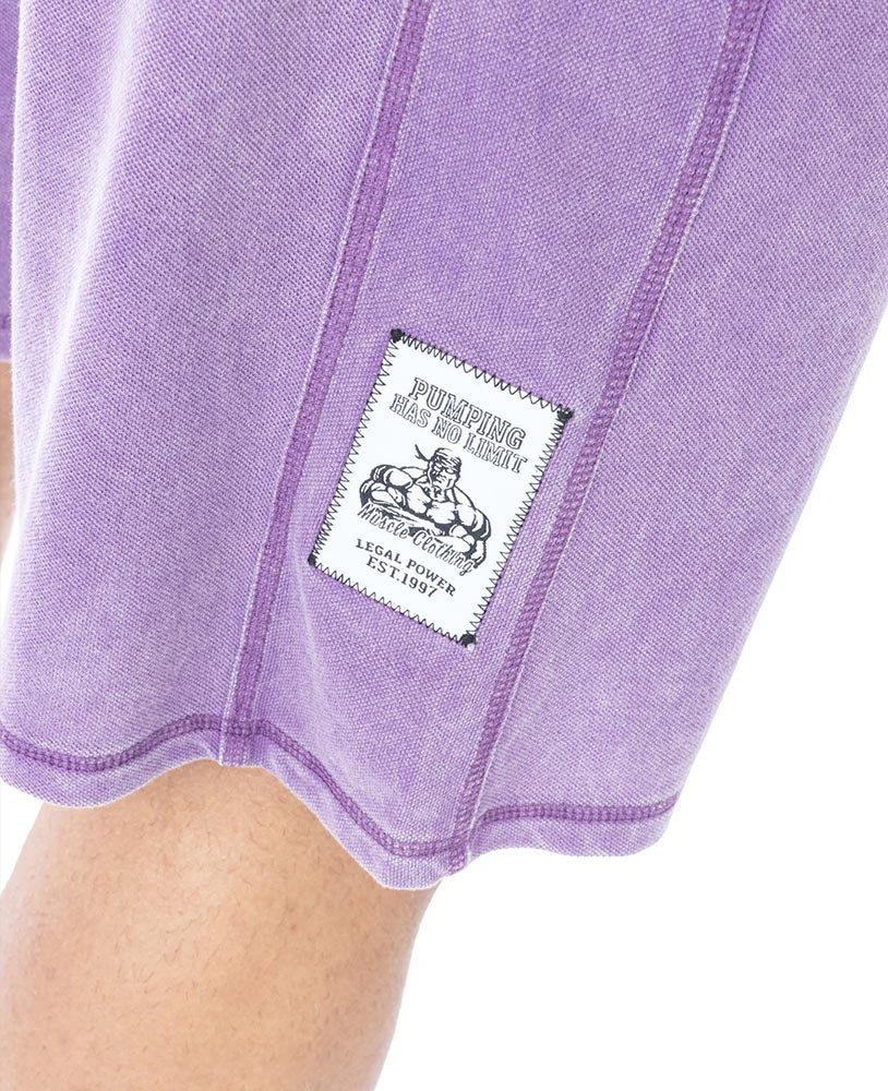 Shorts Let's Go Ahead Stonewashed Jersey Pique