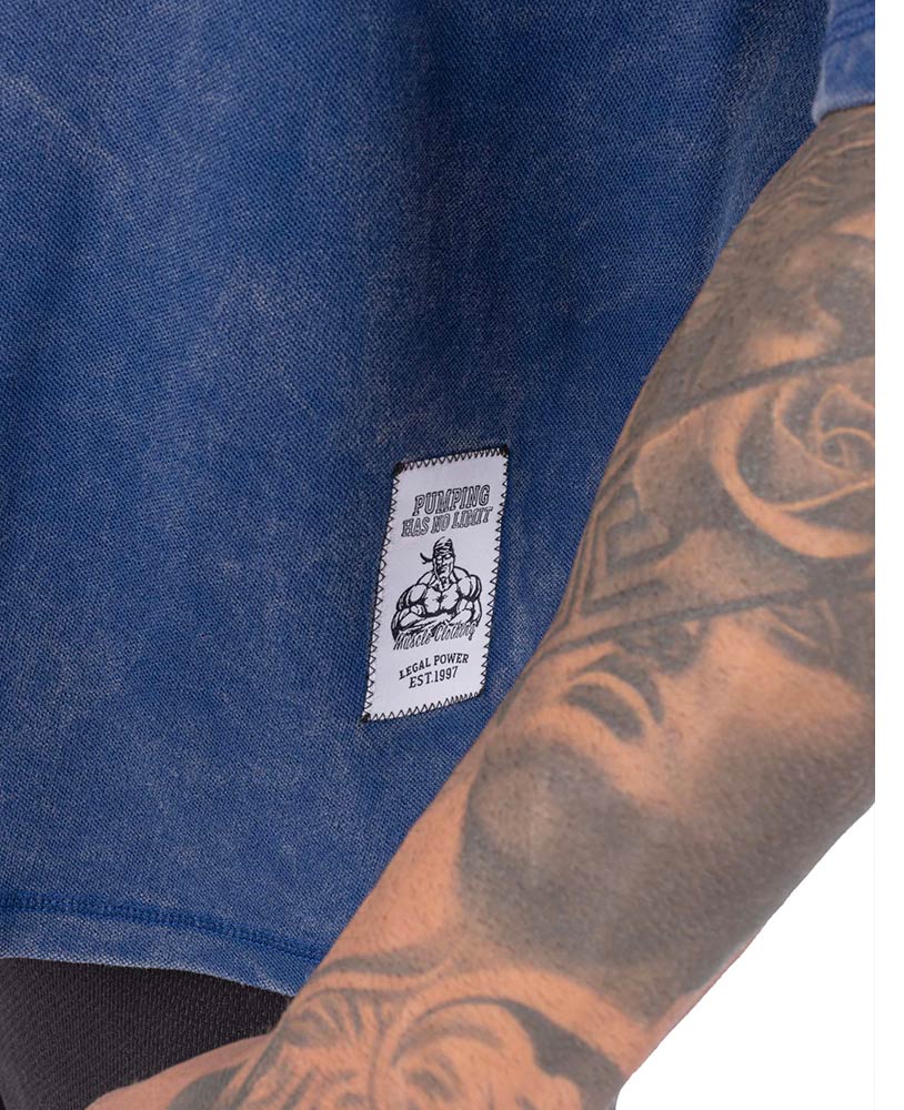 Rag Top Bodybuilding Stonewashed Jersey Pique