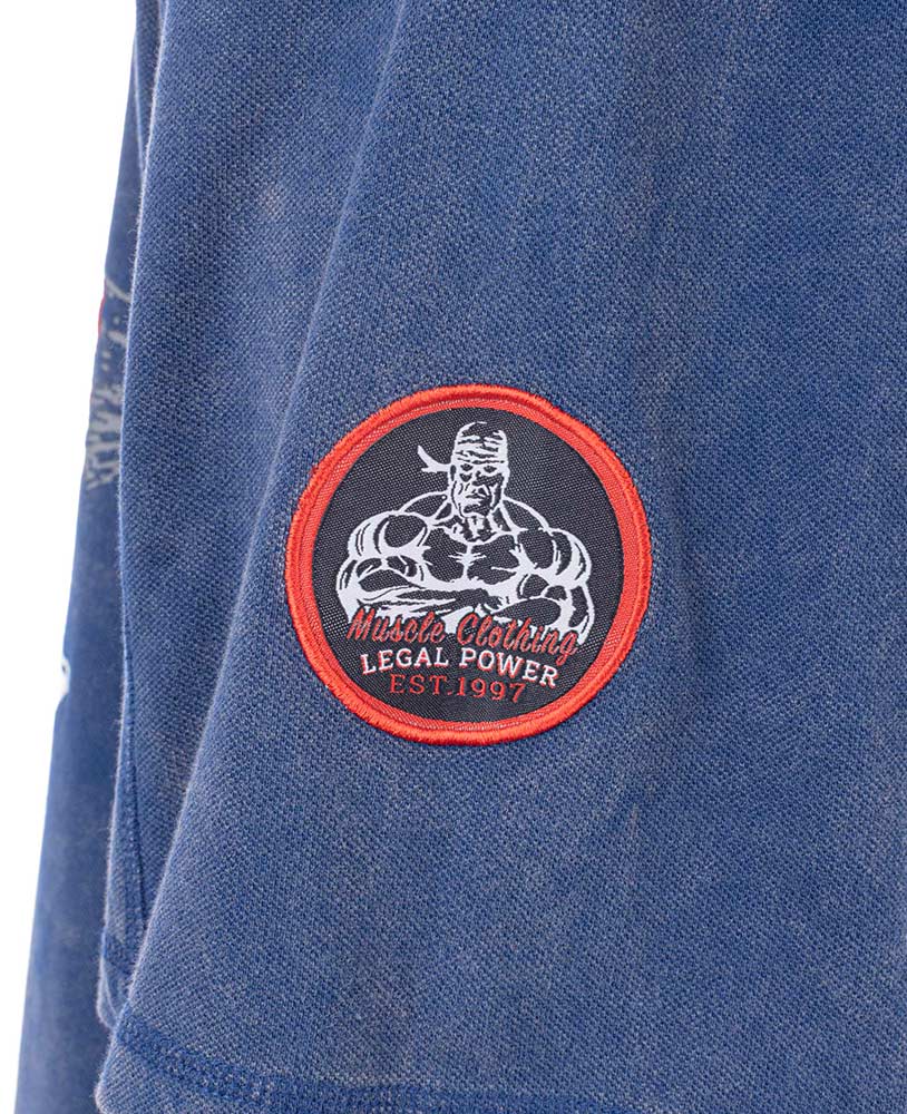 Rag Top Bodybuilding Stonewashed Jersey Pique