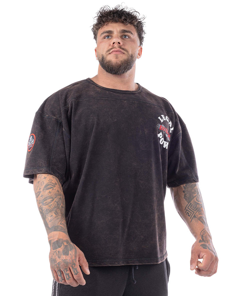 Rag Top Bodybuilding Stonewashed Jersey Pique