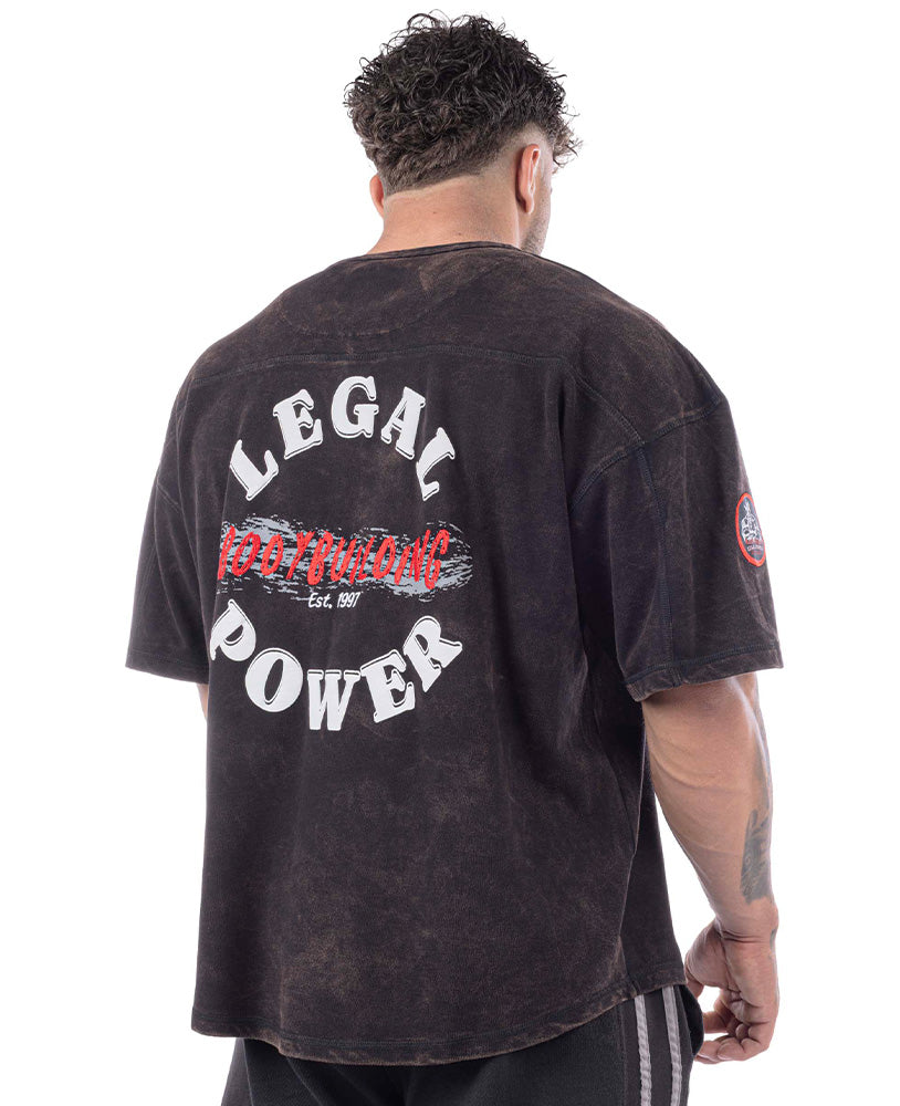 Rag Top Bodybuilding Stonewashed Jersey Pique