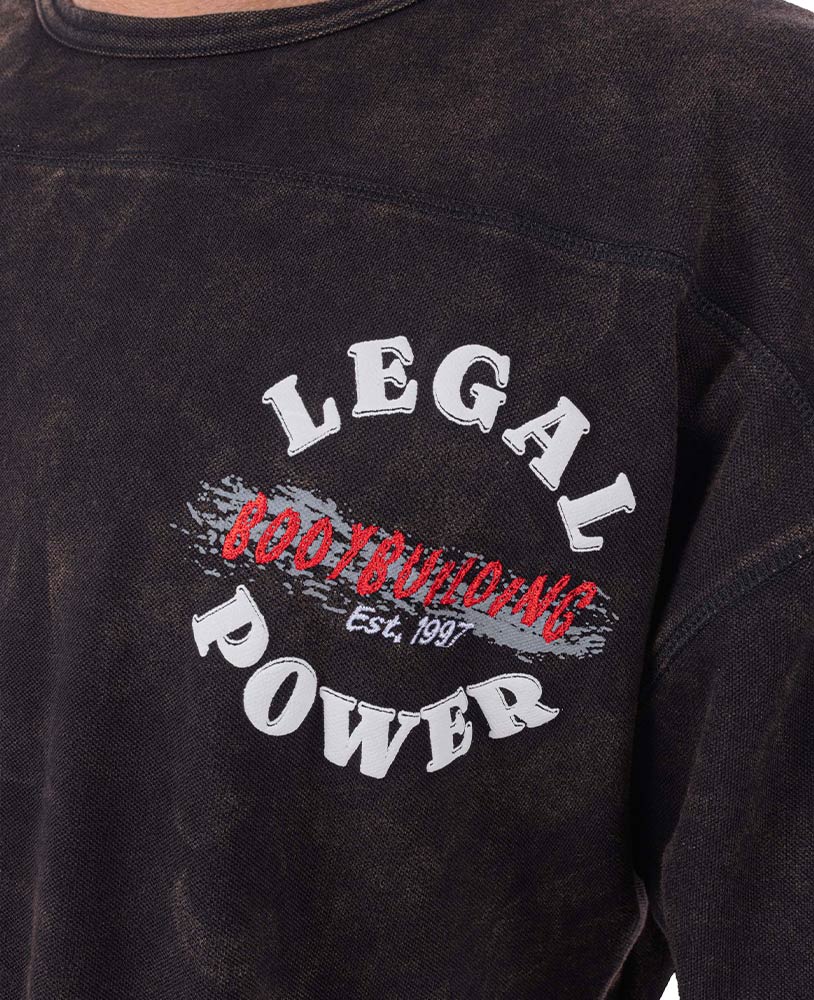Rag Top Bodybuilding Stonewashed Jersey Pique
