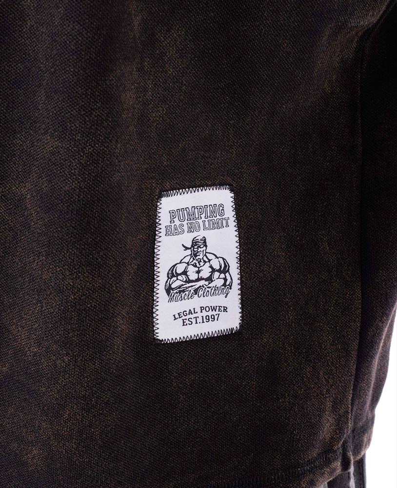 Rag Top Bodybuilding Stonewashed Jersey Pique