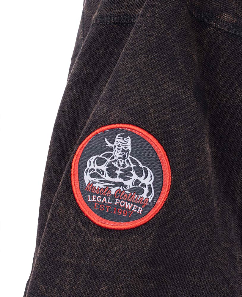 Rag Top Bodybuilding Stonewashed Jersey Pique