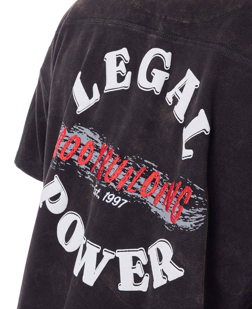 Rag Top Bodybuilding Stonewashed Jersey Pique