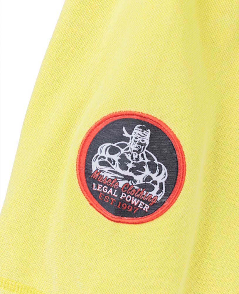 Rag Top Bodybuilding Stonewashed Jersey Pique