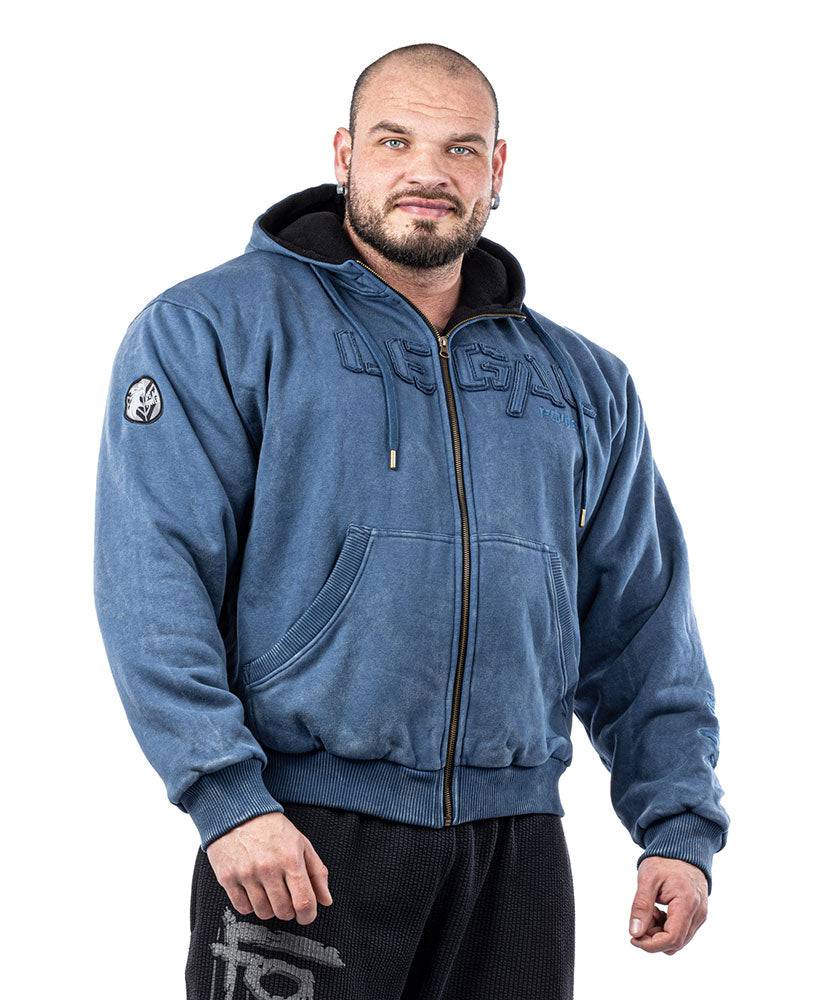 Heavy Zip Hoodie Devils 2.0 Stonewashed Ottomix Fleece - Legal Power