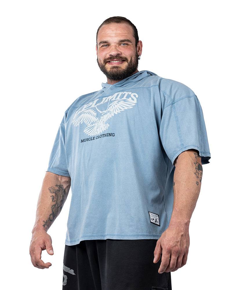 Rag Top Eagle Hoodie Stonewashed Pique Jersey - Legal Power