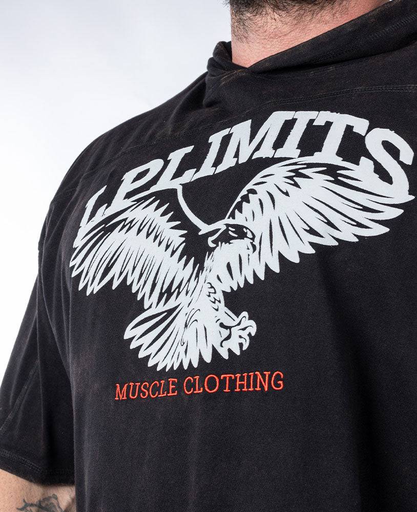 Rag Top Eagle Hoodie Stonewashed Pique Jersey - Legal Power