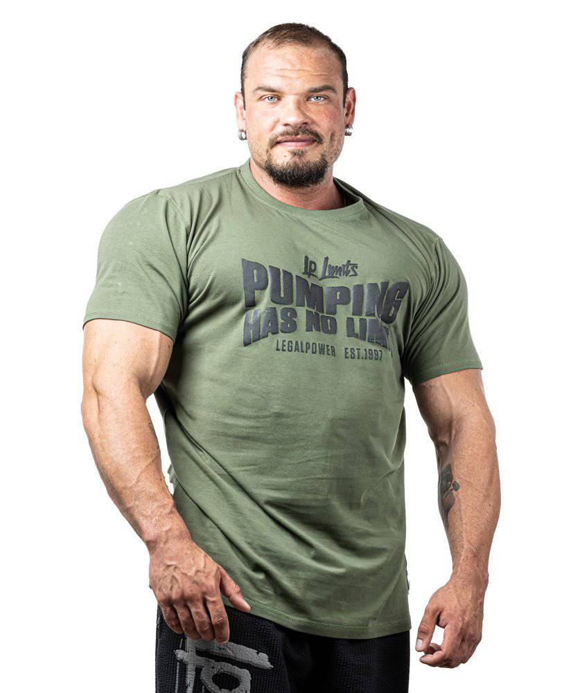 T-Shirt Pumping has no Limit Heavy Jersey - Legal Power