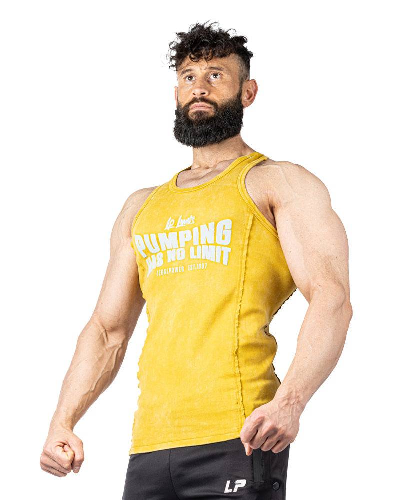 Tanktop Pumping has no Limit Stonewashed Ribbed - Legal Power