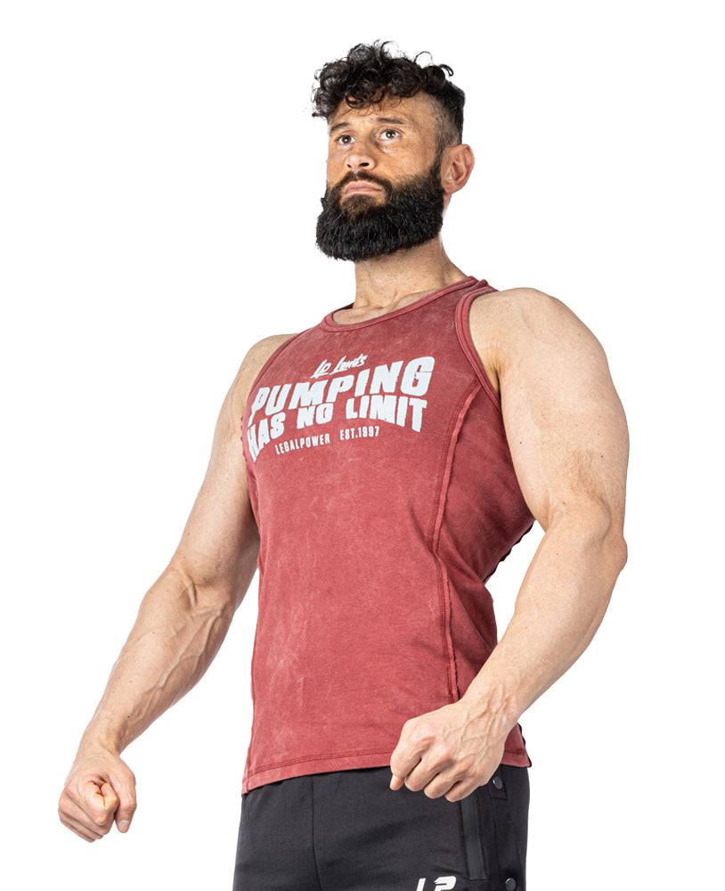Tanktop Pumping has no Limit Stonewashed Ribbed - Legal Power