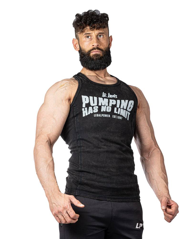 Tanktop Pumping has no Limit Stonewashed Ribbed - Legal Power