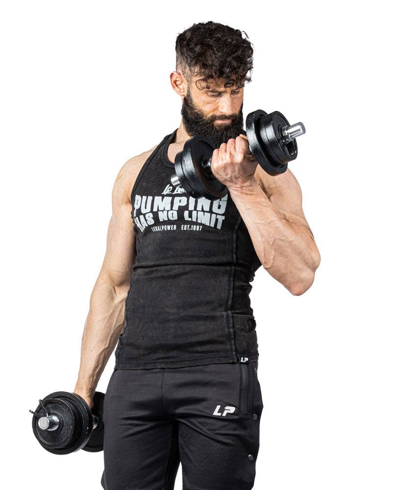 Tanktop Pumping has no Limit Stonewashed Ribbed - Legal Power