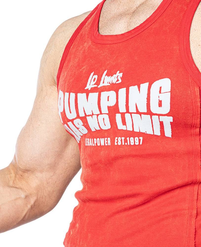Tanktop Pumping has no Limit Stonewashed Ribbed - Legal Power