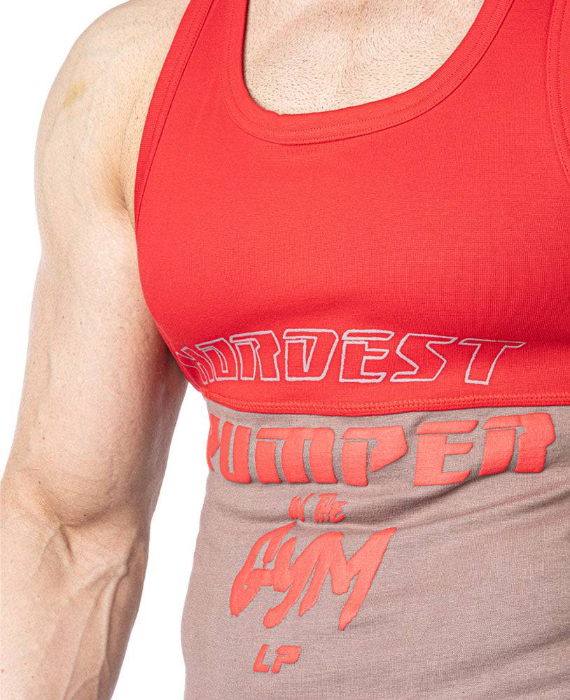 Tanktop Split Hardest Pumper in the Gym Stonewashed Ribbed - Legal Power