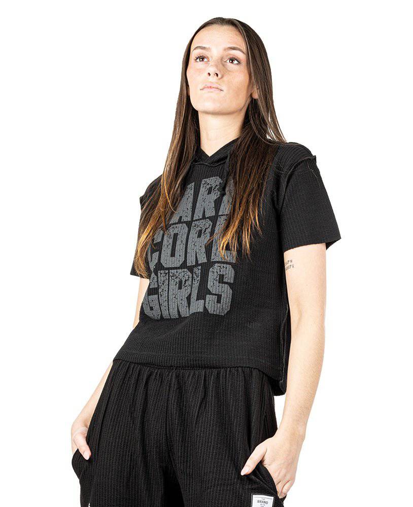 Crop Top Hoodie Hard Core Girls Boston - Legal PowerCrop TopCrop Top