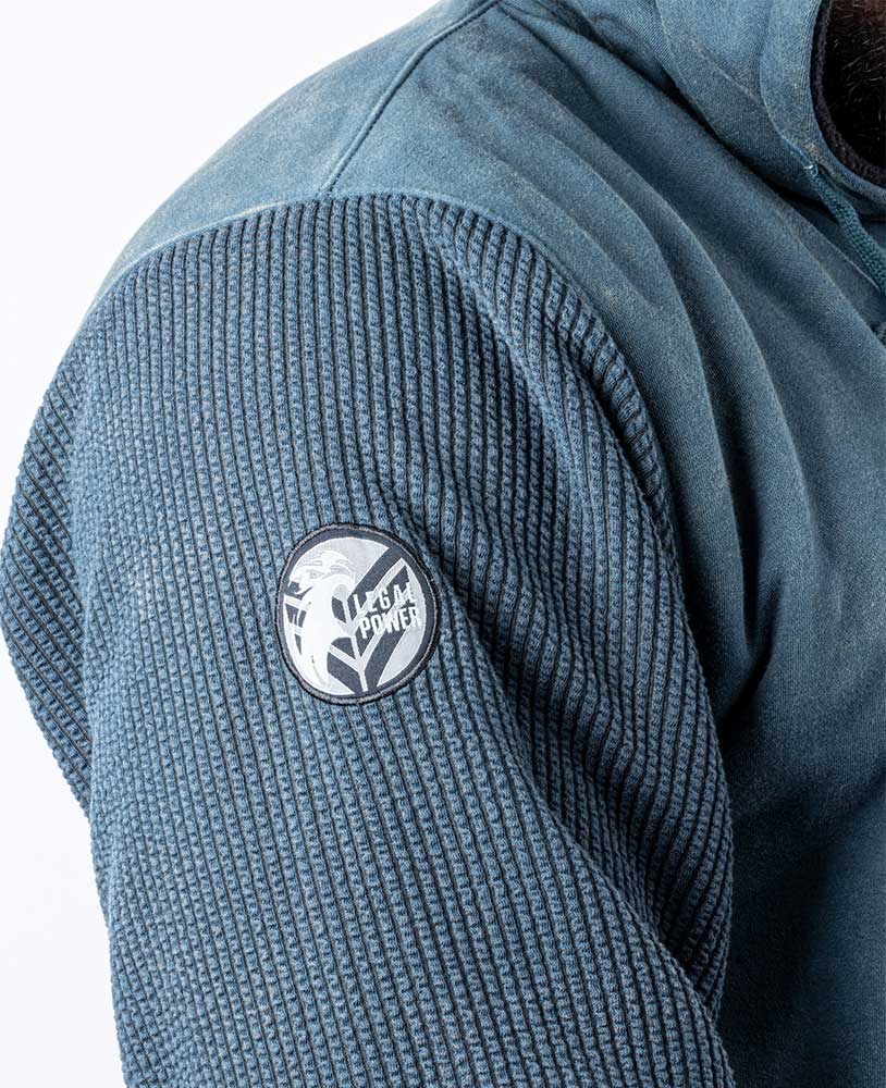 Heavy Zip Hoodie Devils Stonewashed Bostomix Fleece - Legal PowerHoodie